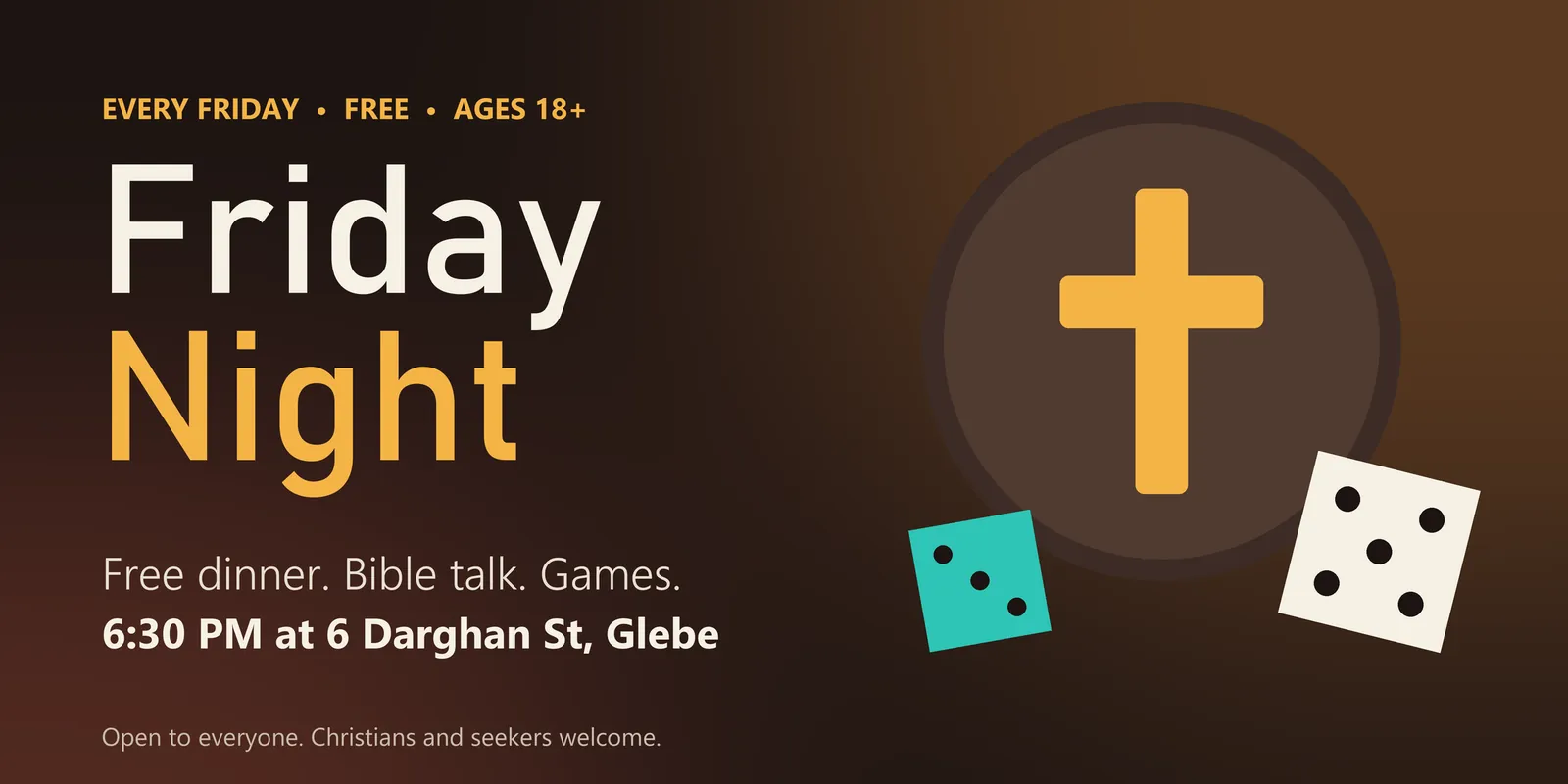 Photo for Friday Night Dinner, Bible Talk and Games