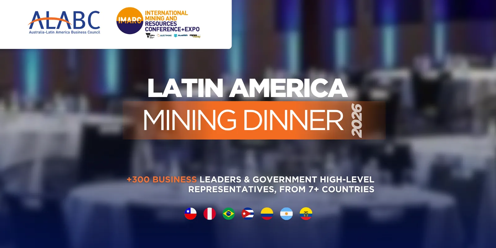 Photo for Alabc Latin American Mining Dinner 2026 (Imarc)