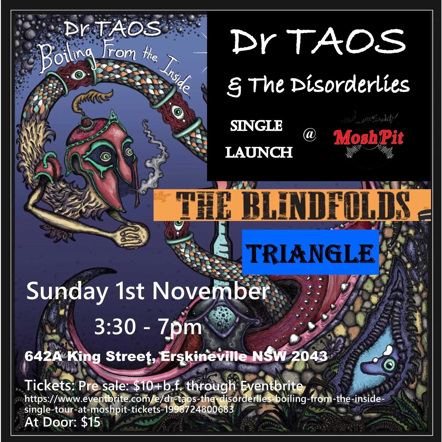 Photo for Dr Taos & the Disorderlies "Boiling From the Inside" Single Tour
